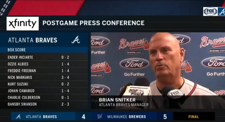 Braves Manager Brian Snitker Press Conference - July 6, 2018