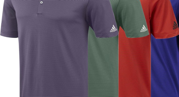 Adidas Essential 2 Color Pencil Stripe Polo Shirt