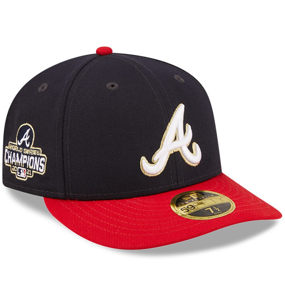 Men's New Era Navy Atlanta Braves 2022 Gold Program Low Profile 59FIFTY Fitted Hat