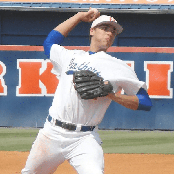 Matt Olson played first base and pitched for the Parkview Panthers.