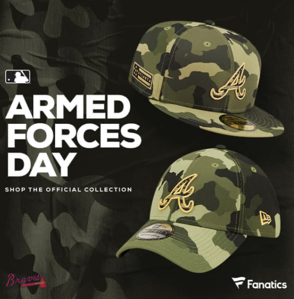 Best Selling Atlanta Braves 2022 Armed Forces Day Fan Gear