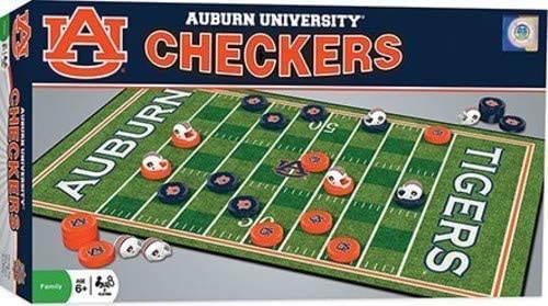 NCAA Auburn Tigers Checkers Game Set Board Game