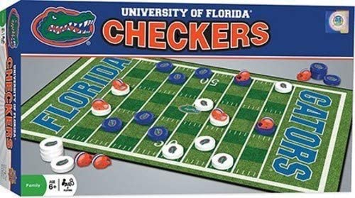 NCAA Florida Gators Checkers Game Set Board Game