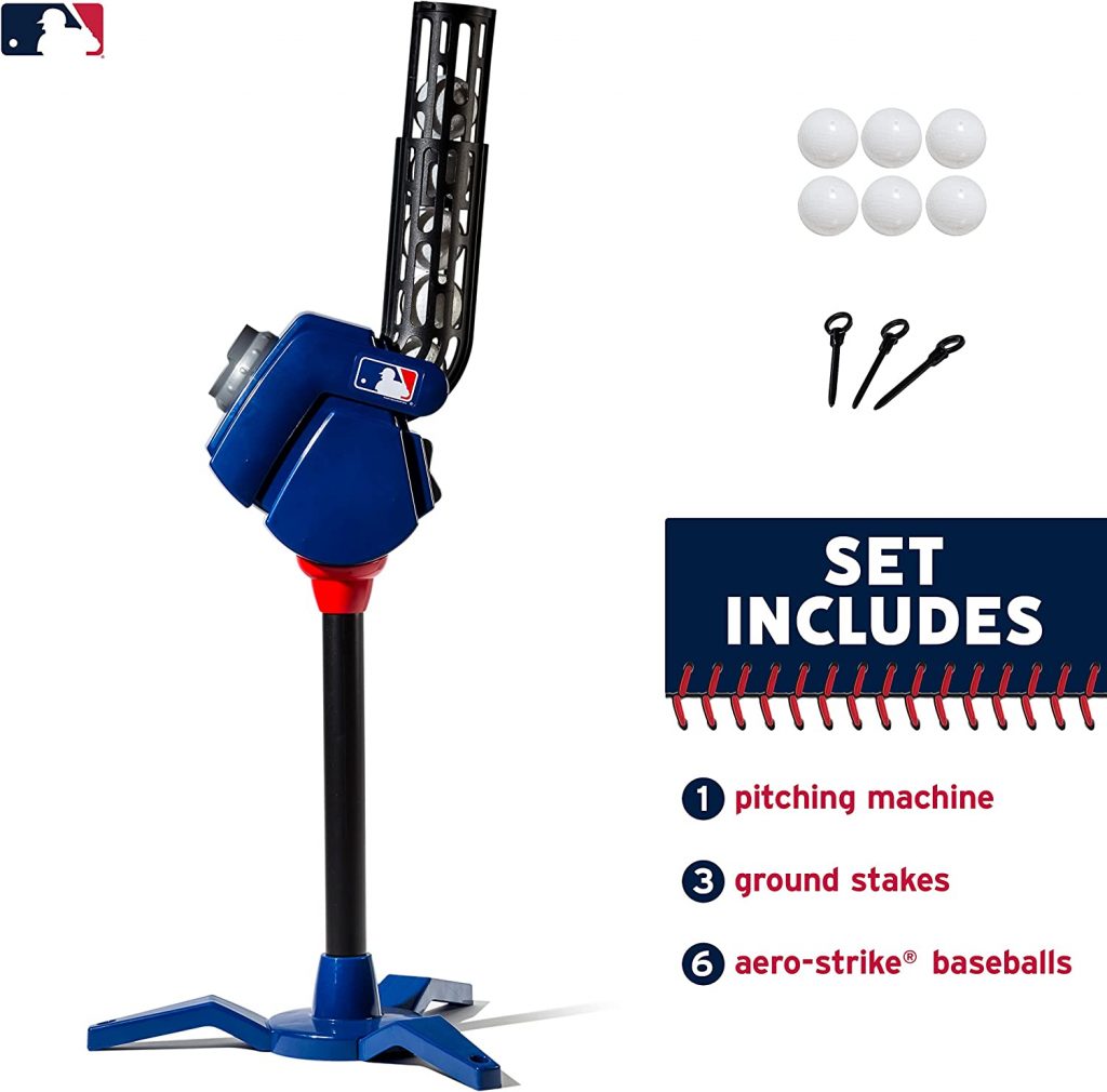 Franklin Sports Baseball Pitching Machine - Adjustable Baseball Hitting & Fielding Practice Machine For Kids
