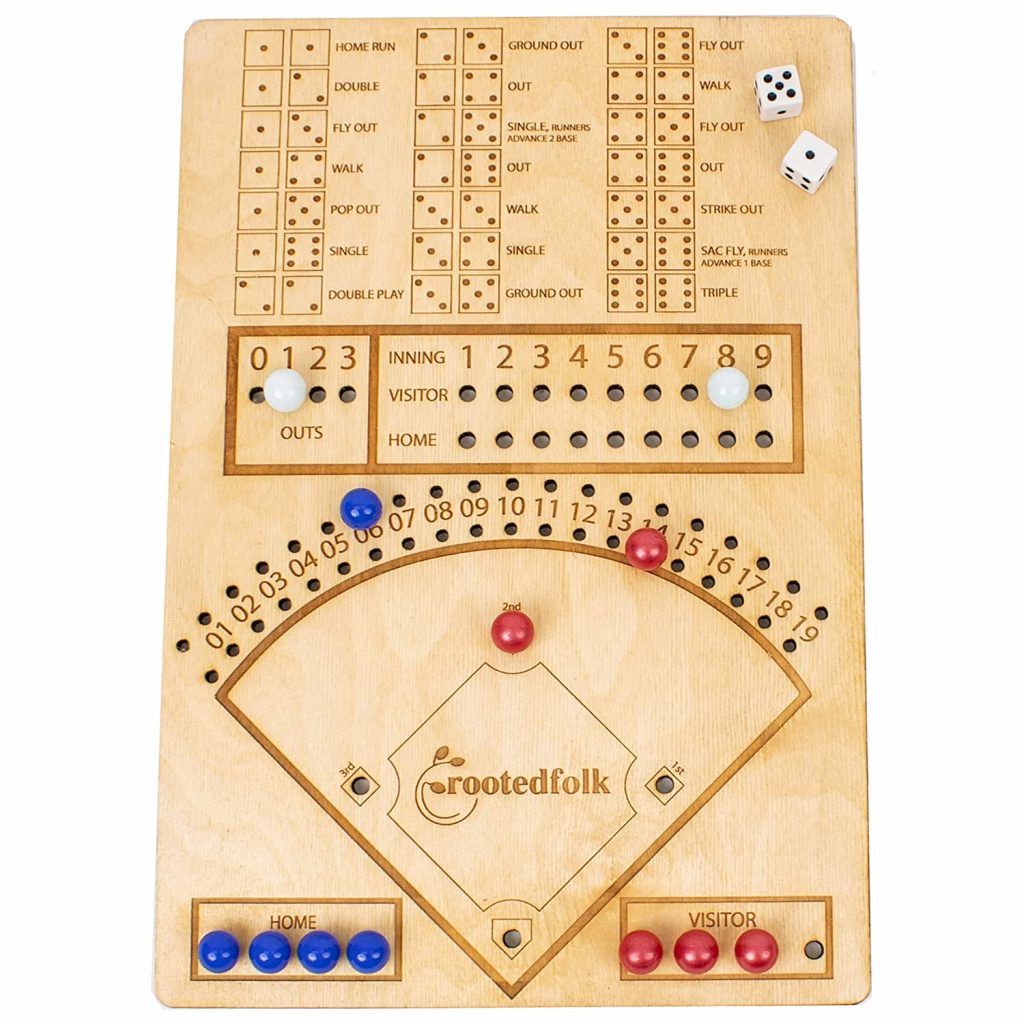 Dice Baseball Game - Personalized Board with Customization Options - Best Baseball Board Games Gift Guide