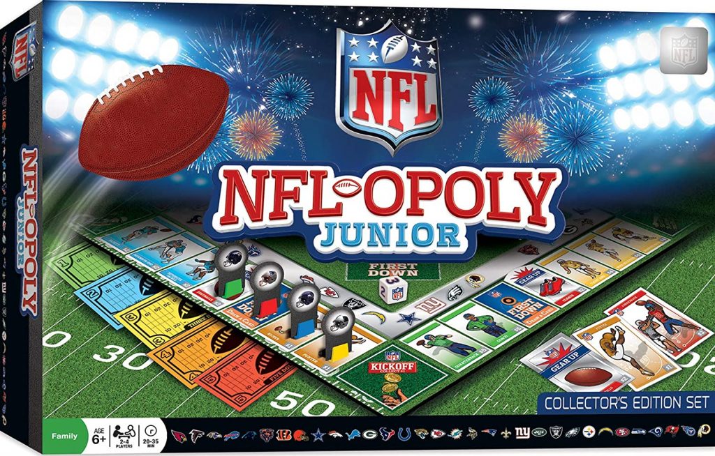 NFL Opoly Junior Board Game Collector's Edition Set