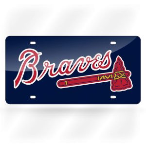 Rico Industries Atlanta Braves Laser Cut Auto Tag