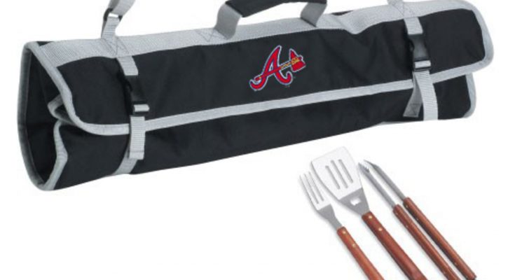 Atlanta Braves 3-Piece BBQ Black Tote