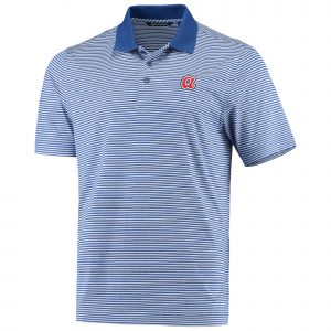 Atlanta Braves Cutter And Buck Cooperstown Collection Forge Tonal Stripe DryTec Royal Polo