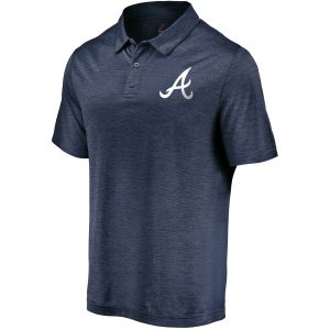 Atlanta Braves Majestic Positive Production Navy Polo