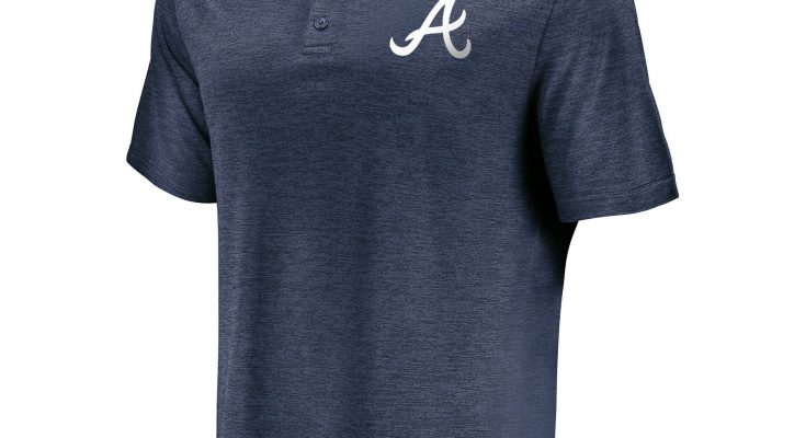 Atlanta Braves Majestic Positive Production Navy Polo