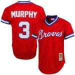 Dale Murphy Atlanta Braves Mitchell & Ness 1980 Authentic Cooperstown Collection Mesh Batting Practice Red Jersey