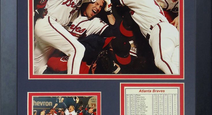 Legends Never Die 1995 Atlanta Braves Champions Framed Photo Collage 11 by 14-Inch