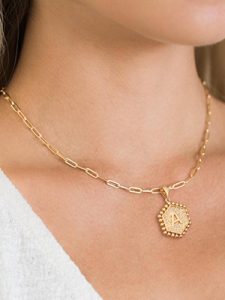 M MOOHAM Dainty Layered Initial Necklaces For Women