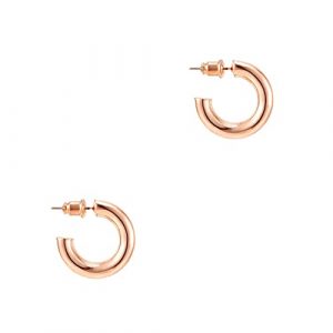 PAVOI 14K Gold Colored Earrings Lightweight Chunky Open Hoops Gold Hoop Earrings For Women